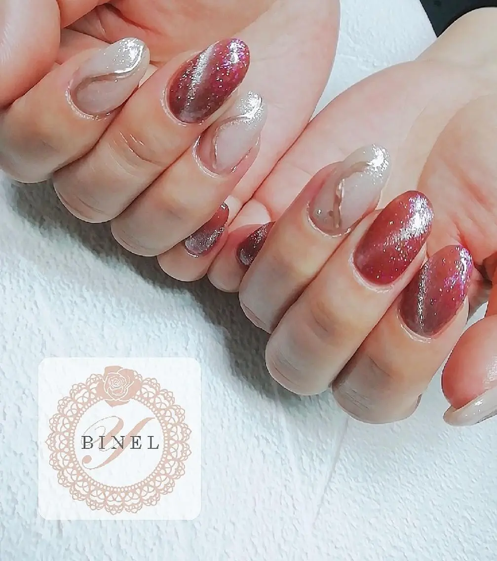 ネイル 持ち込み ハンドネイル Nail Salon Y.BINELのネイルデザイン