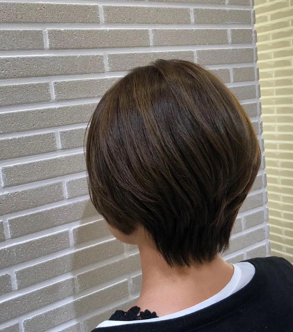 
![ショート カラー イルミナカラー カット ヘアカラー トリートメント 山北 咲子のヘアスタイル
