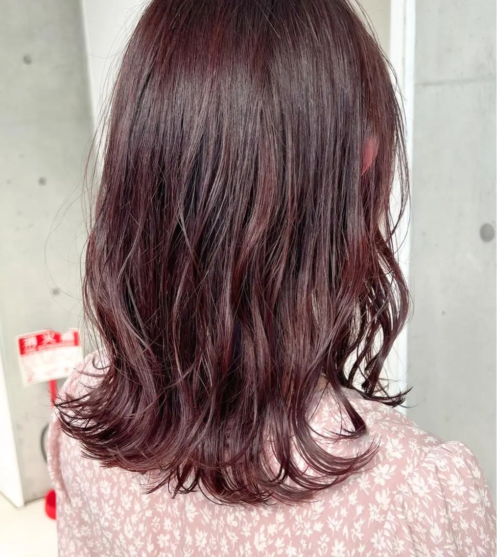 ミディアム カラー "小顔カット" Fuko.のヘアスタイル