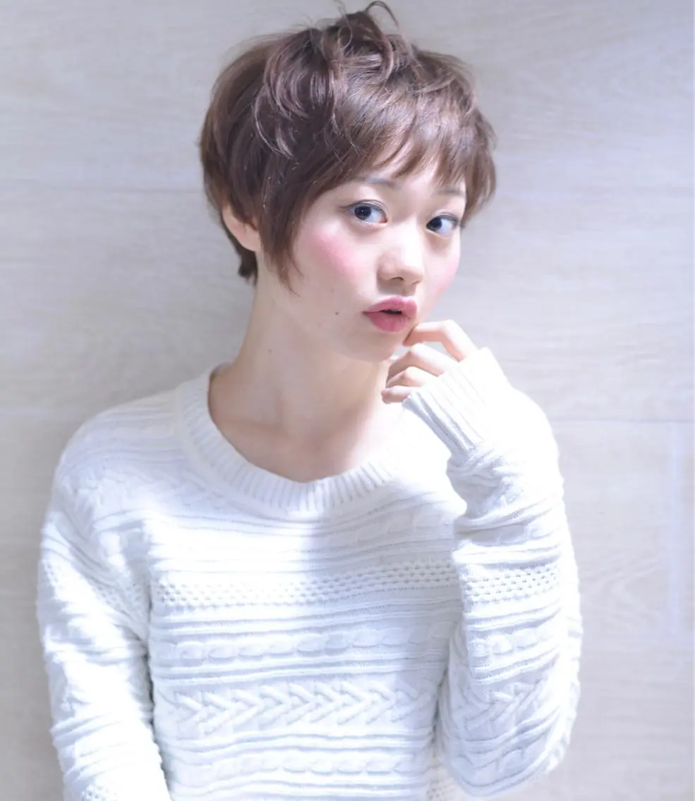 ショート ミディアム カラー パーマ ヘアアレンジ 【白髪ぼかし 専門GBG】自由が丘のヘアスタイル