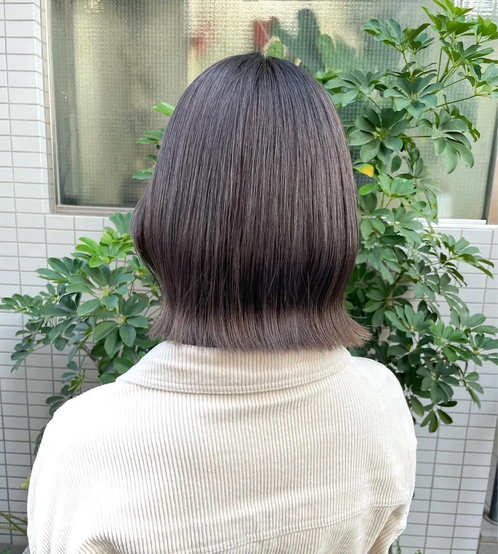 ミディアム カラー グレージュ ラベンダーカラー ラベンダーグレージュ ラベンダーグレー 🫧ヒシダアキ taboo.i🫧のヘアスタイル