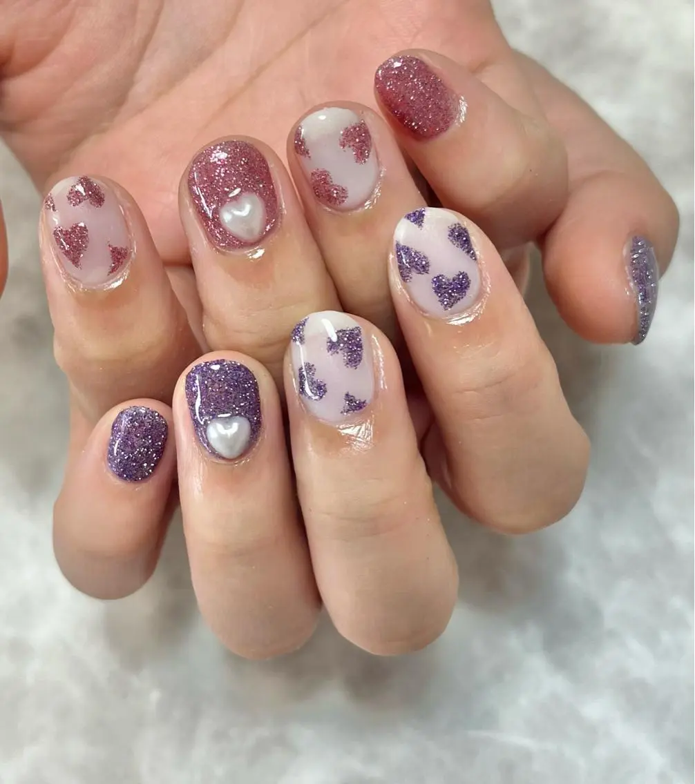ネイル ジェルネイル キラキラネイル 韓国ネイル オフィスネイル パラジェル nails' it...のネイルデザイン