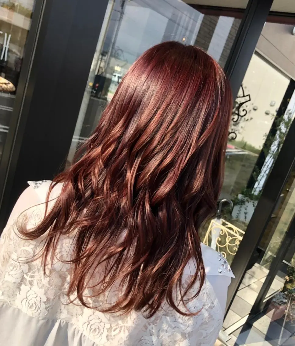 カラー ブリーチ ブリーチなしカラー ピンクカラー 清水 亮太/赤み消しカラーのヘアスタイル