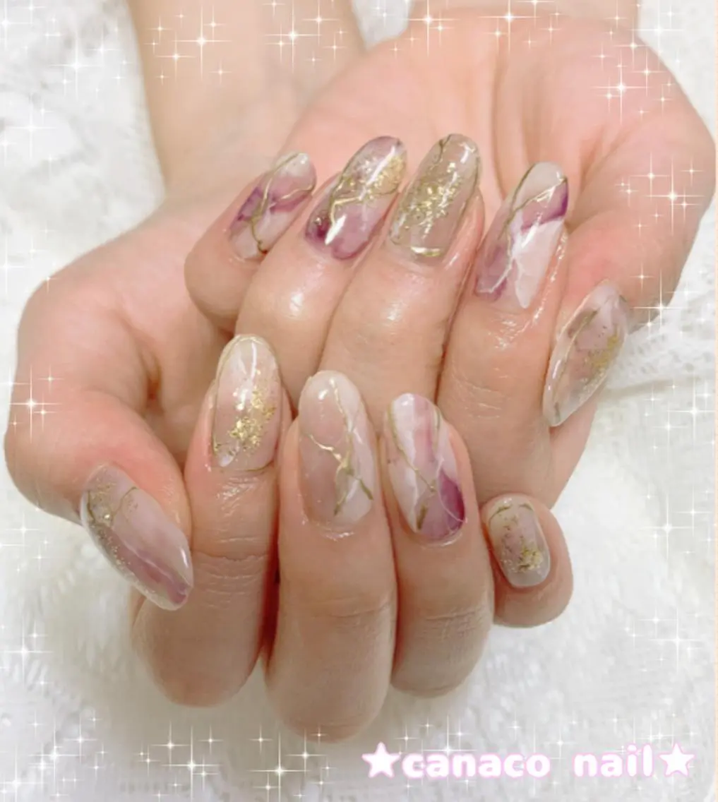 ネイル 大理石ネイル(マーブル) ニュアンスネイル ハンドネイル ハンドケア ベテランネイル cnc nailのネイルデザイン
