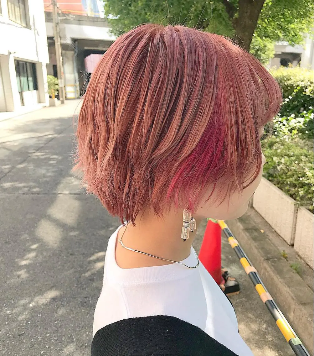 ショート カラー 🧡色落ちまで2度 楽しめる🧡ヨシキのヘアスタイル