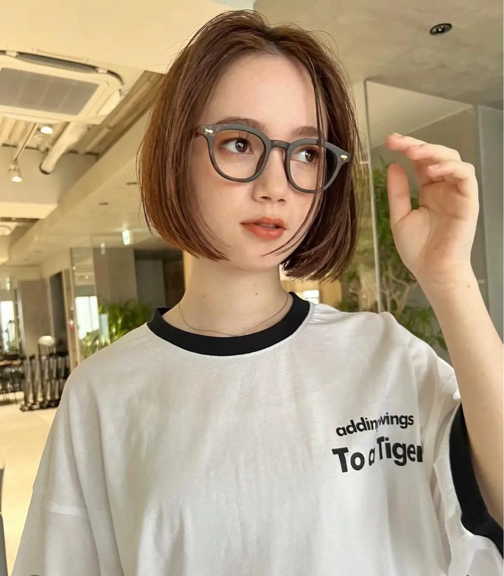 ショート ボブ SIGN店長中村 レイヤーカット募集のヘアスタイル