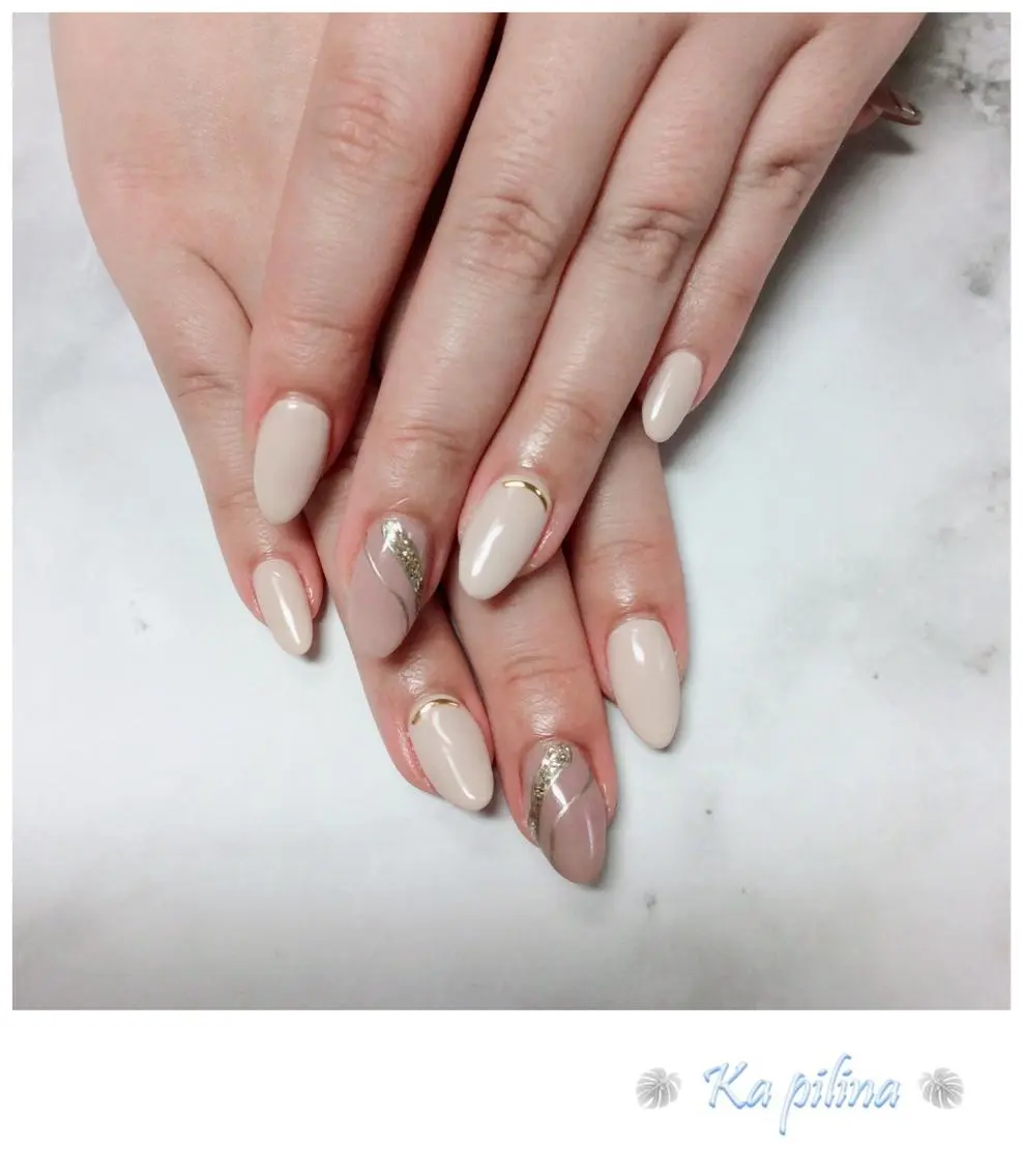 ネイル オフィスネイル シンプルネイル Nail salon Ka pilinaのネイルデザイン
