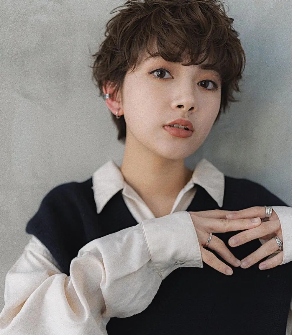 ショート カラー カット ヘアカラー トリートメント 🉐レイヤー/塩見 弘樹🉐渋谷のヘアスタイル