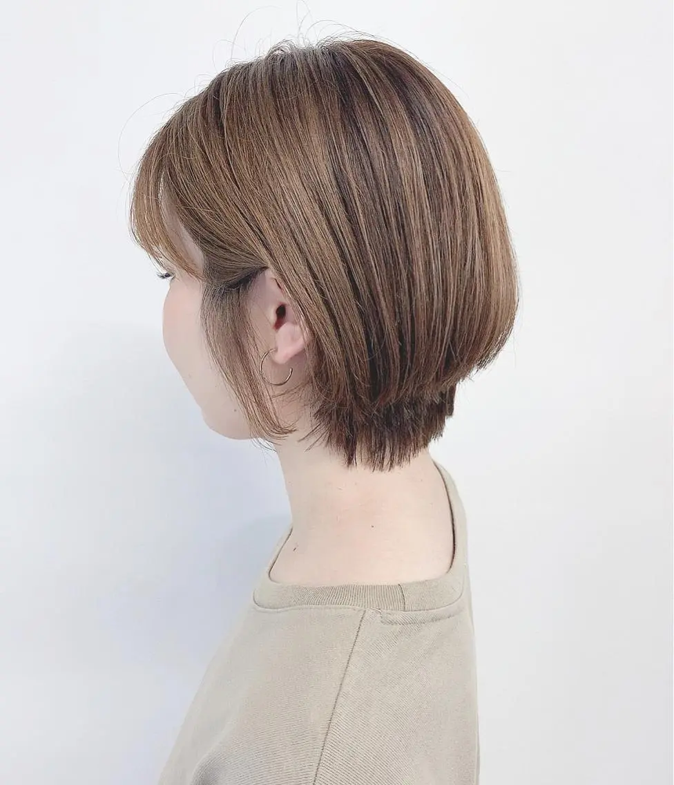 ショート カット 透明感・暗髪 梅田・増田のヘアスタイル