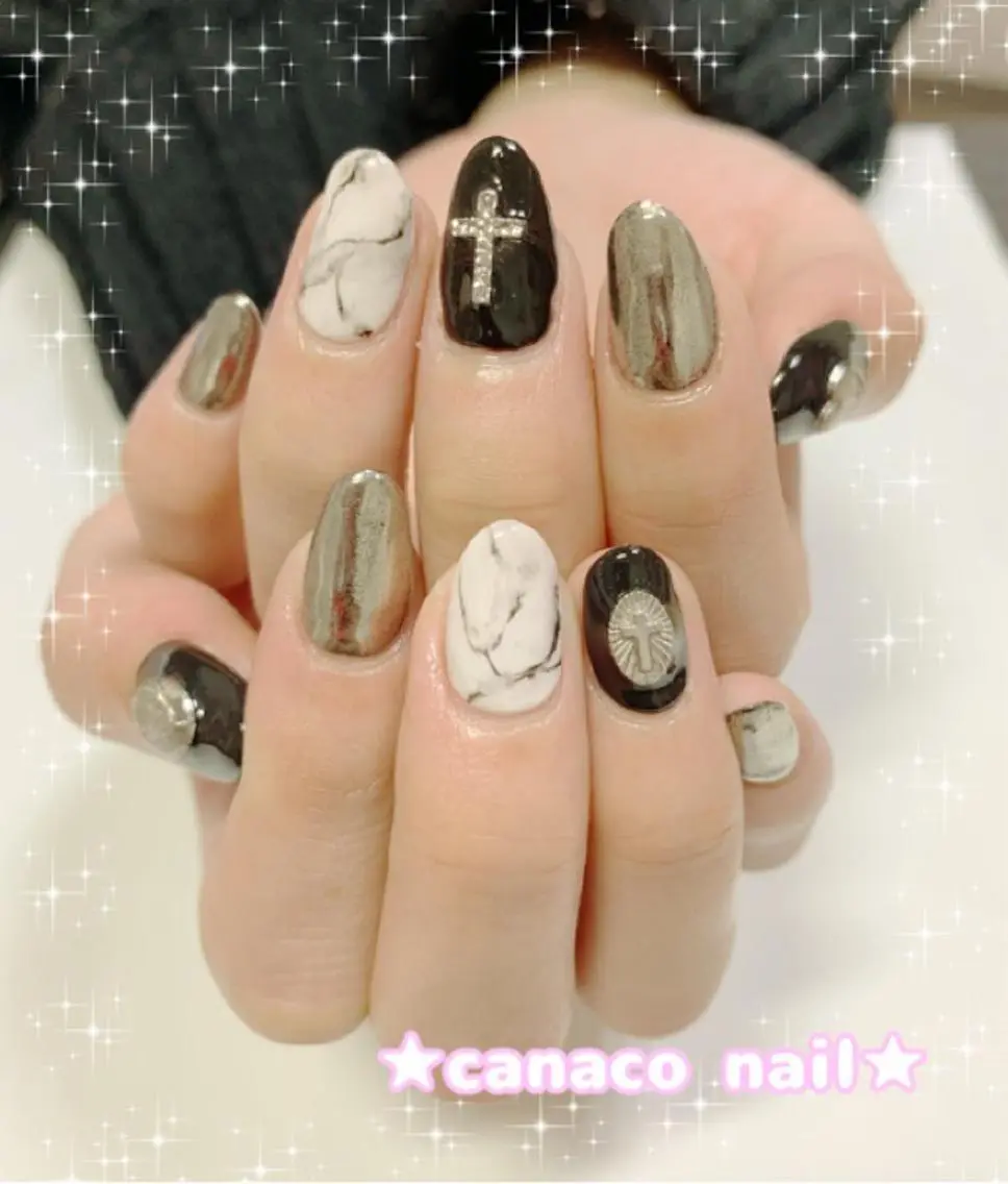ネイル 持ち込み ハンドネイル ハンドケア ベテランネイル cnc nailのネイルデザイン