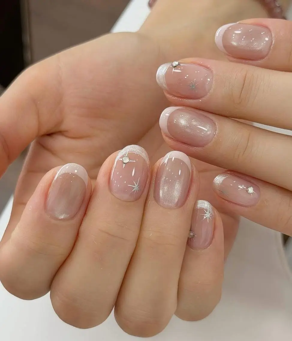 ネイル アートネイル フレンチネイル ジェルネイル グラデーション 韓国ネイル ANNA NAILのネイルデザイン