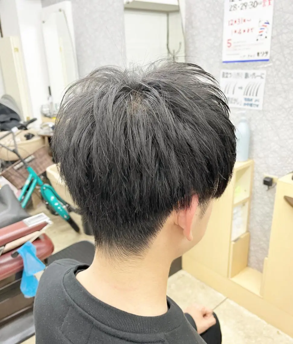 ミディアム メンズ 森田 健一のヘアスタイル