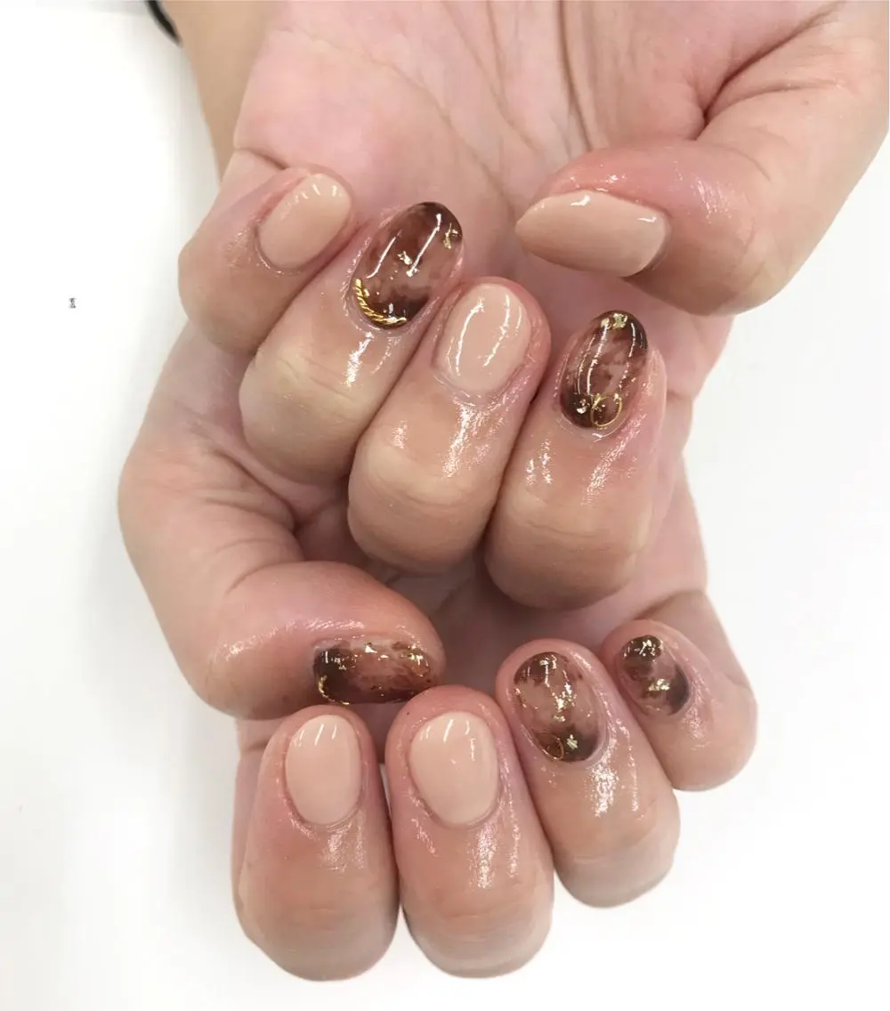 ネイル ハンドネイル ハンドケア Basic本厚木店 Mahiroᙏ̤̫͚のネイルデザイン