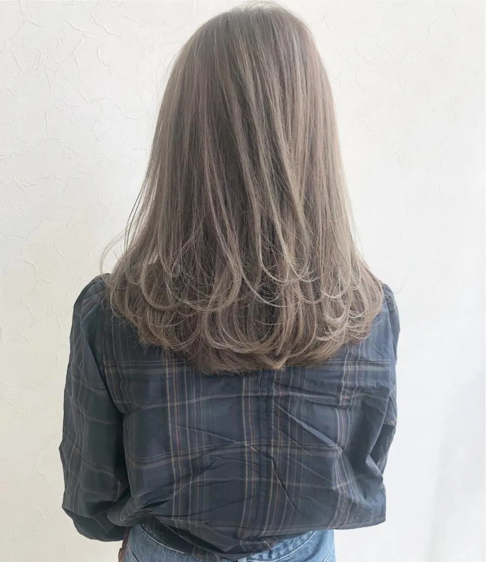 セミロング カラー ヘアカラー トリートメント nakahara madokaのヘアスタイル