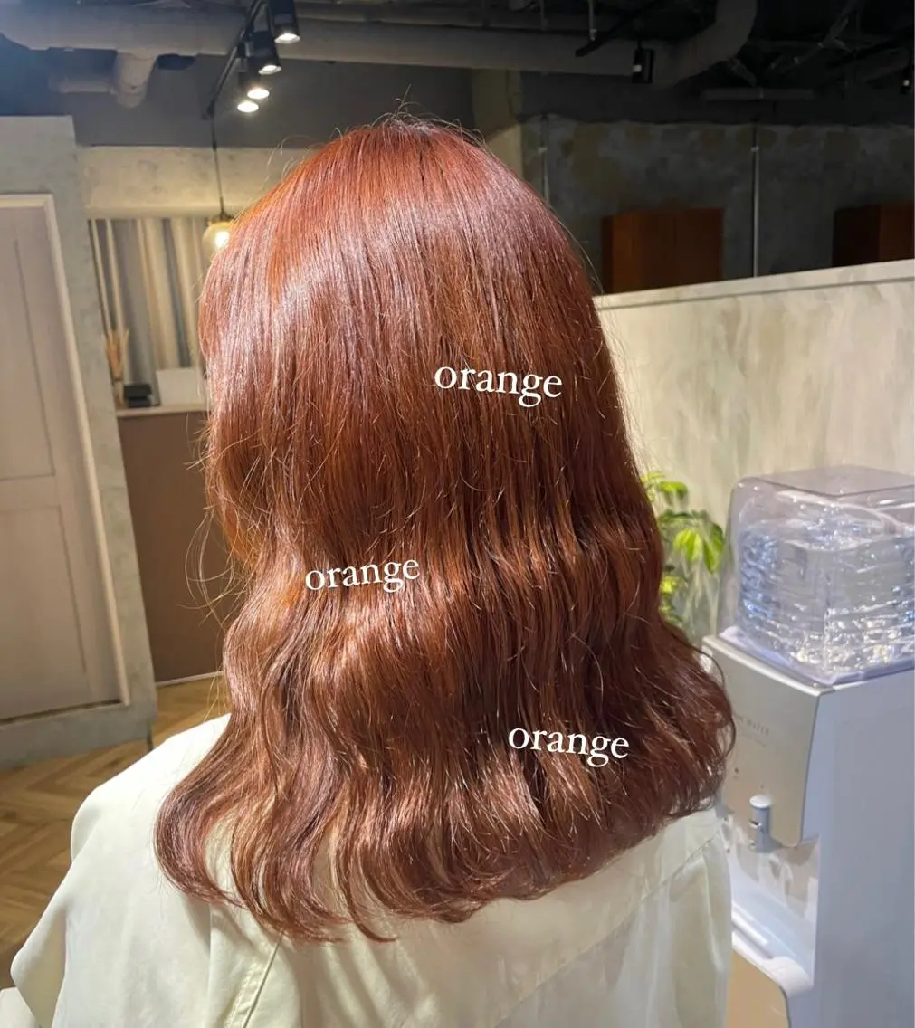 セミロング カラー 似合わせカット/ 青竹真璃亜のヘアスタイル