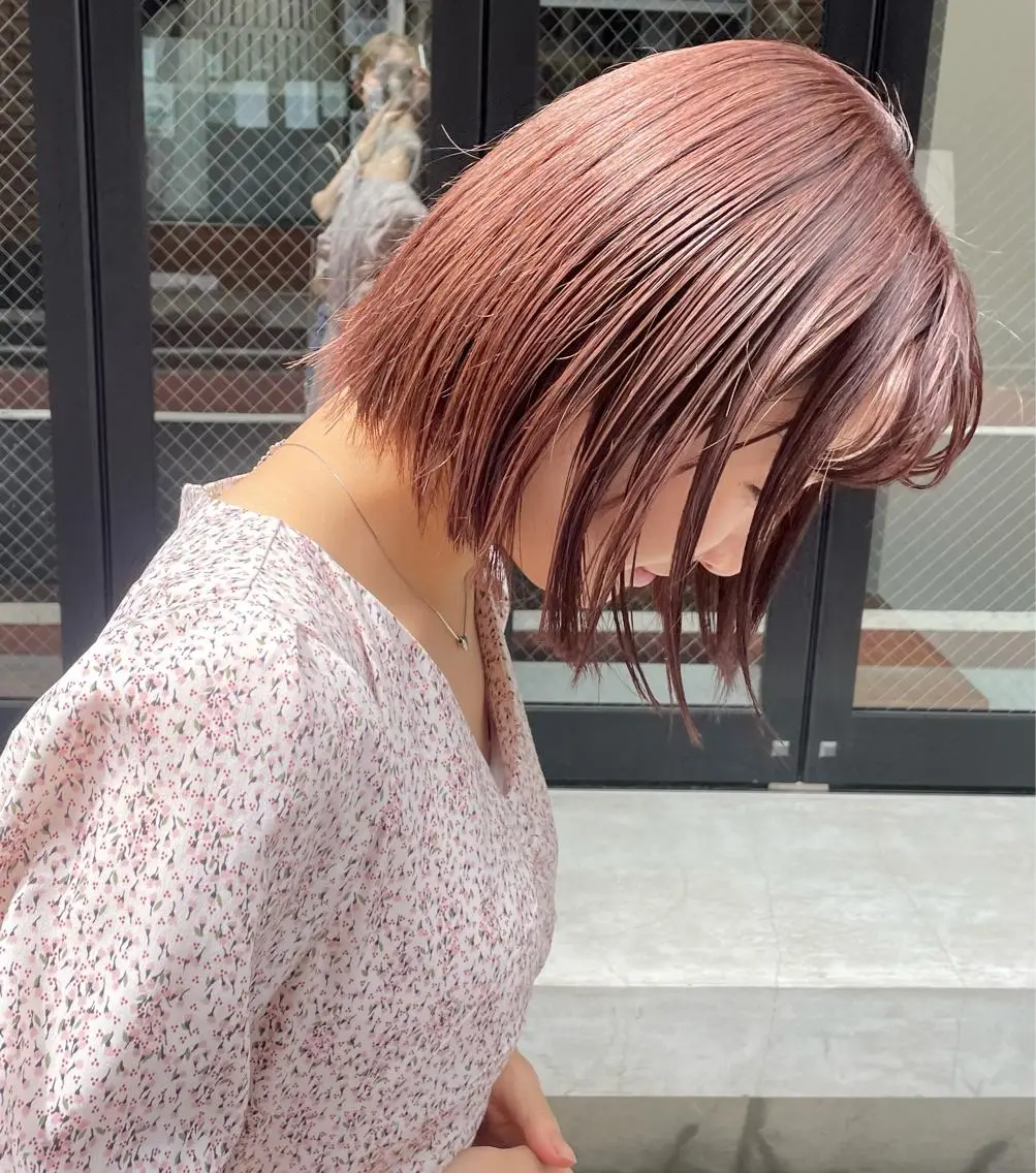ミディアム 盛れる透明感カラー・ momokaのヘアスタイル