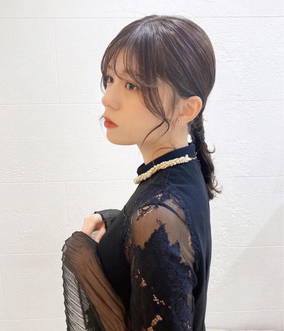 セミロング カラー ヘアアレンジ マツエク・マツパ アイブロウ ヘアセット 透明感カラー🫧ヘア セット🫧松本菜月の眉毛・アイブロウイメージ