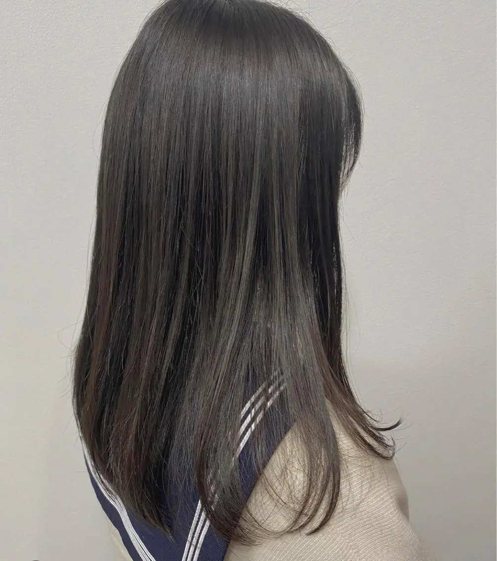 セミロング バタフライレイヤー/ ニシトモユキのヘアスタイル