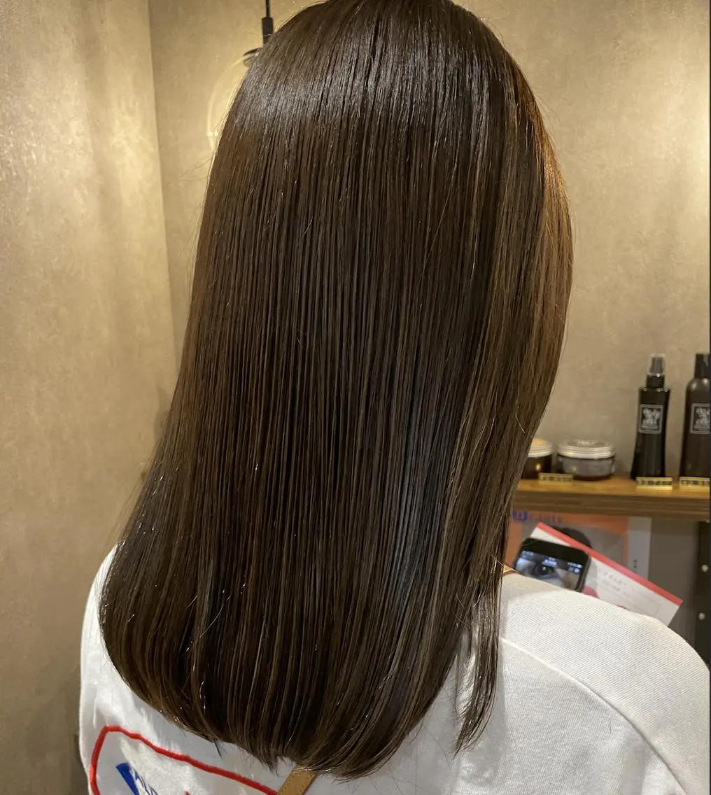 ロング 髪質改善 トリートメント カット ヘアカラー トリートメント 渡邉 瑞生のヘアスタイル