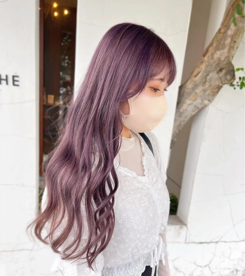 セミロング ヘアカラー 具志 正太のヘアスタイル