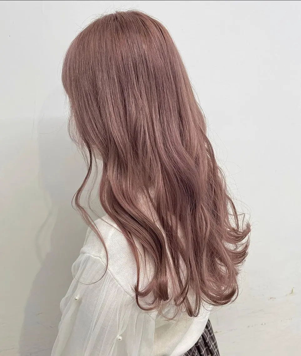 ミディアム ヘアカラー トリートメント 顔周りレイヤー/新宿 /モテ艶カラー/航介のヘアスタイル