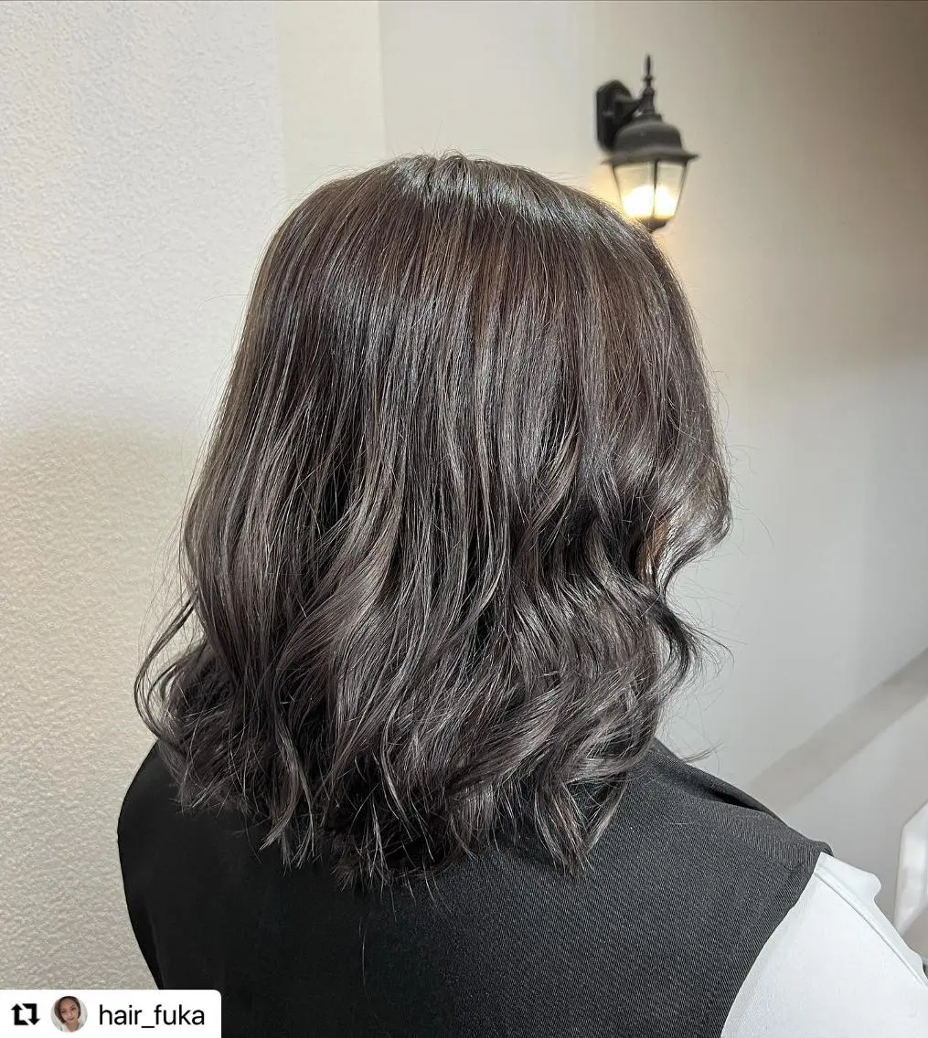 ミディアム カラー メンズ グレージュ 🩷Eny terrace🩷のヘアスタイル