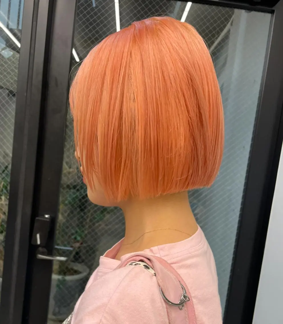 ミディアム ヘアカラー トリートメント ケアブリーチ/ レイヤー/vardyのヘアスタイル