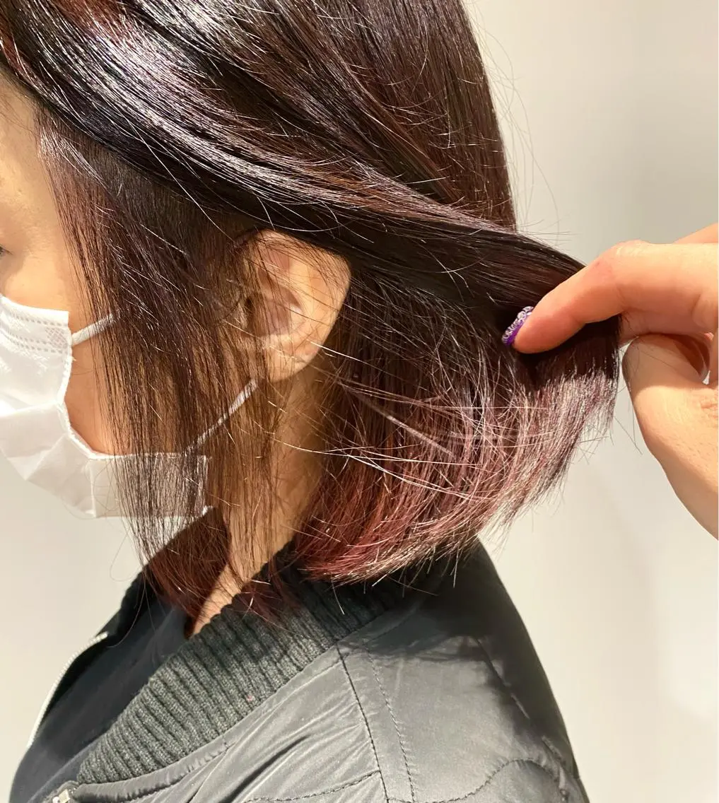 ショート カラー ブリーチ インナーカラー 🌈🌸あおき みちる🌟💗のヘアスタイル