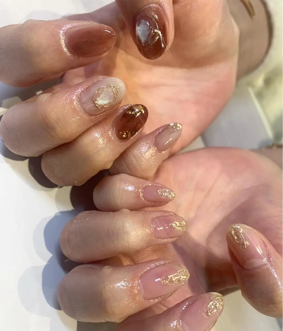 ネイル ニュアンスネイル nail* runa🌻のネイルデザイン