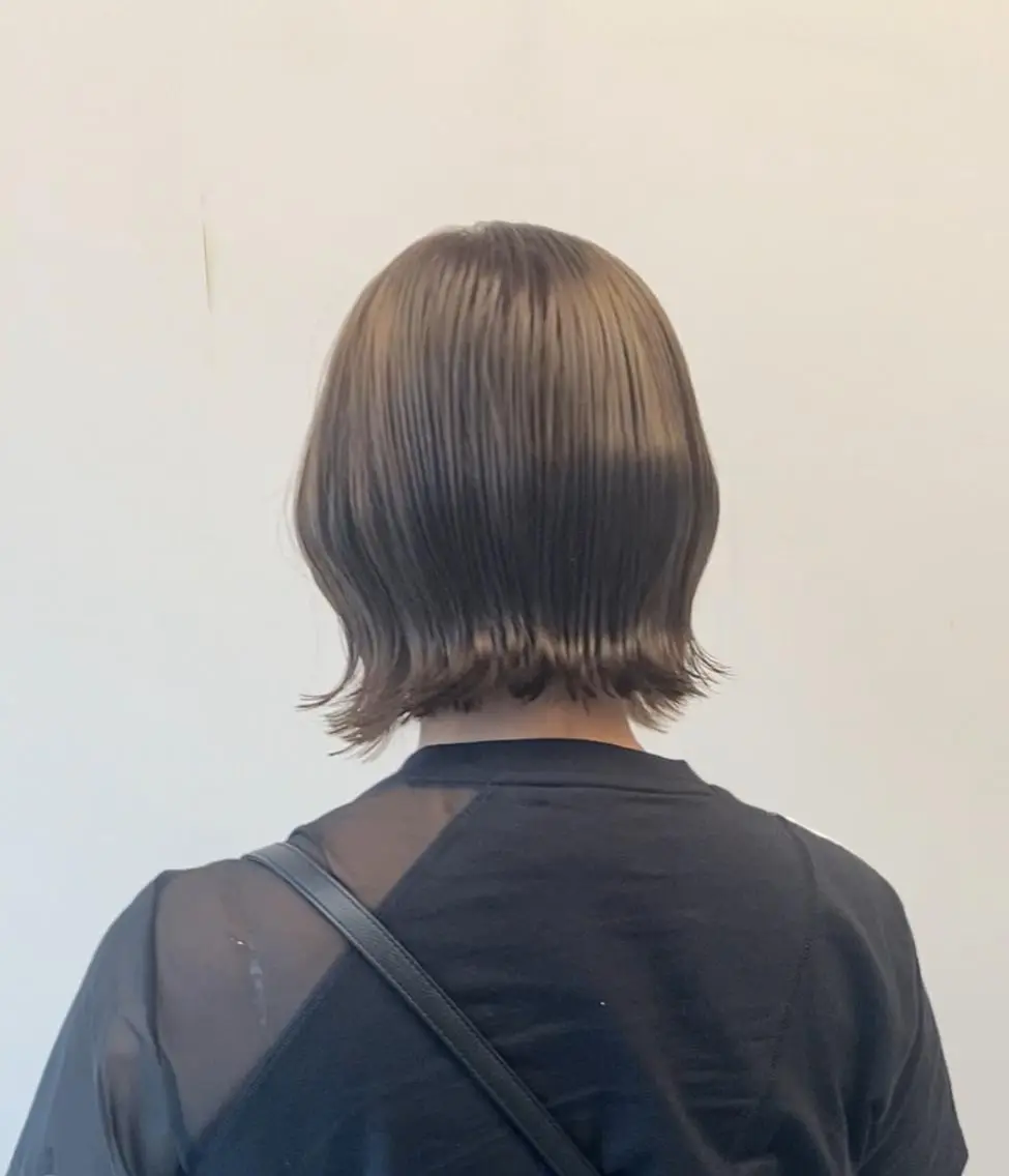 ショート ボブ 外ハネヘア 斎藤 仁のヘアスタイル