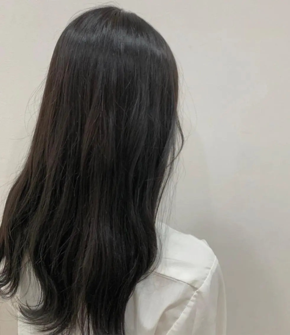 ロング カラー 脱白髪染め美容師 竹内涼乃のヘアスタイル