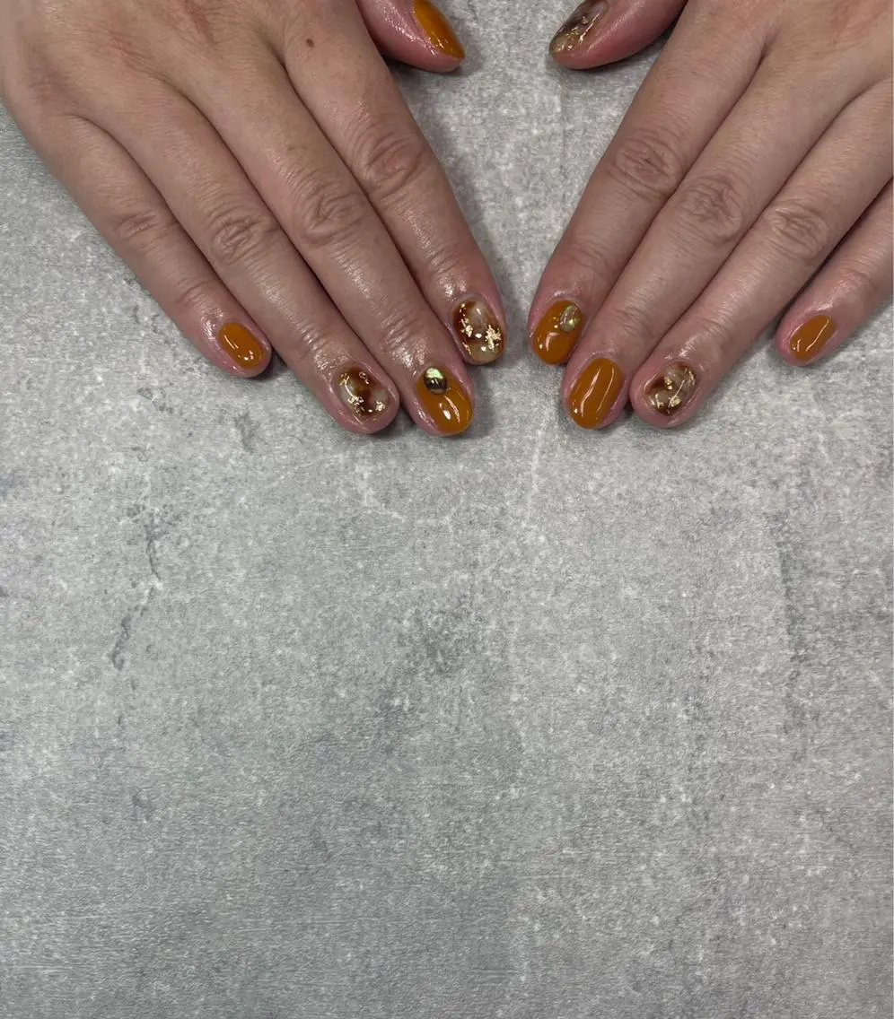 ネイル ニュアンスネイル 黄色 FASTNAIL PLUS 新宿店のネイルデザイン