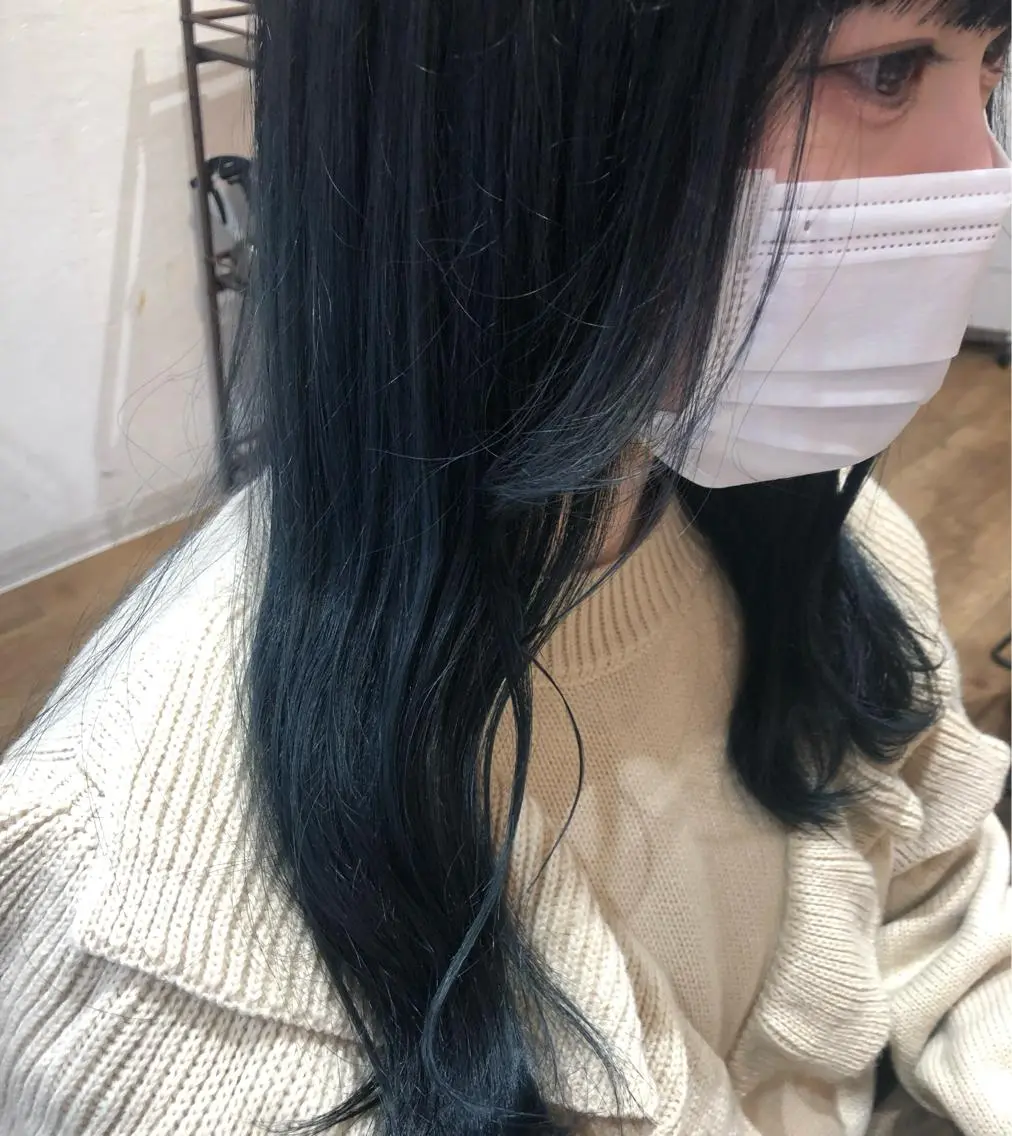 カラー ブルーカラー mai /attraのヘアスタイル