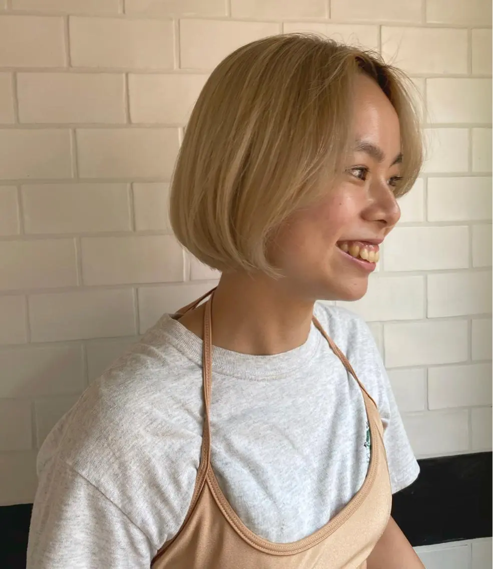ショート io濱川 遥のヘアスタイル