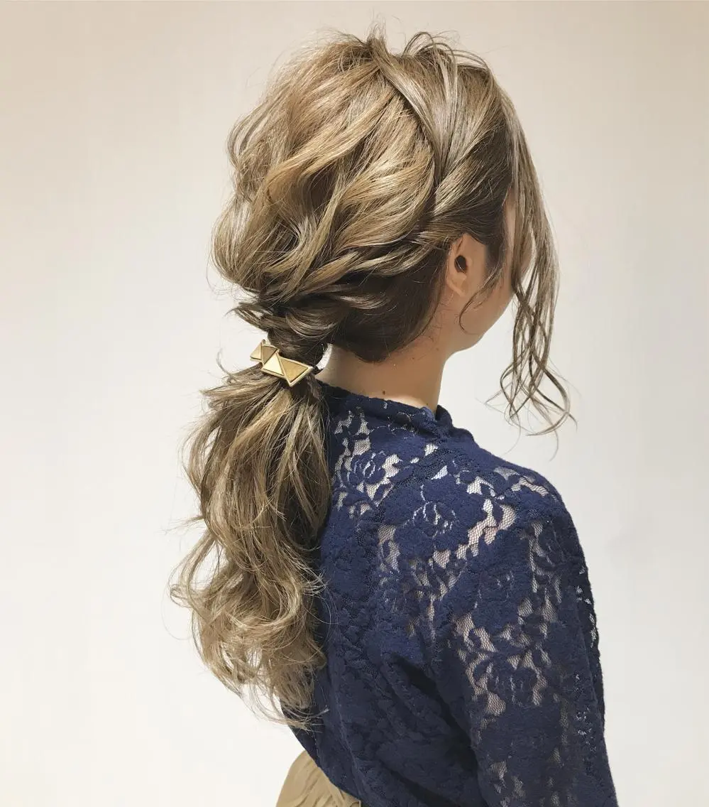 ロング ヘアアレンジ ポニーテール ヘアセット 高橋 昭雄のヘアスタイル