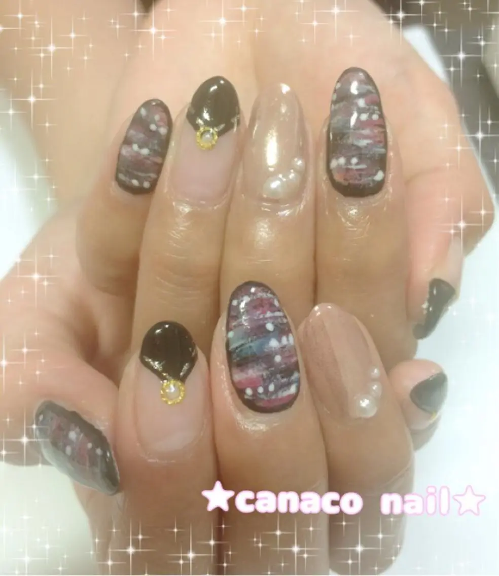 ネイル アートネイル ジェルネイル パラジェル ストーンネイル ハンドネイル ハンドケア ベテランネイル cnc nailのネイルデザイン