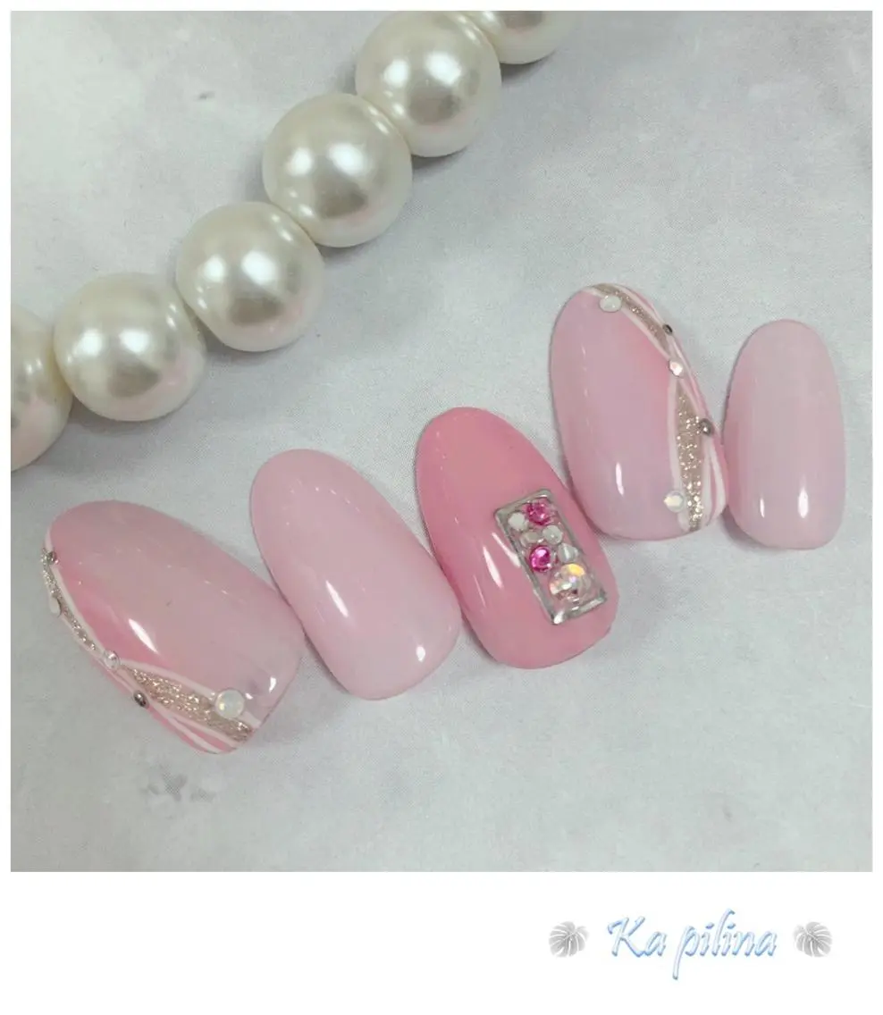 ネイル グラデーション ピンク Nail salon Ka pilinaのネイルデザイン