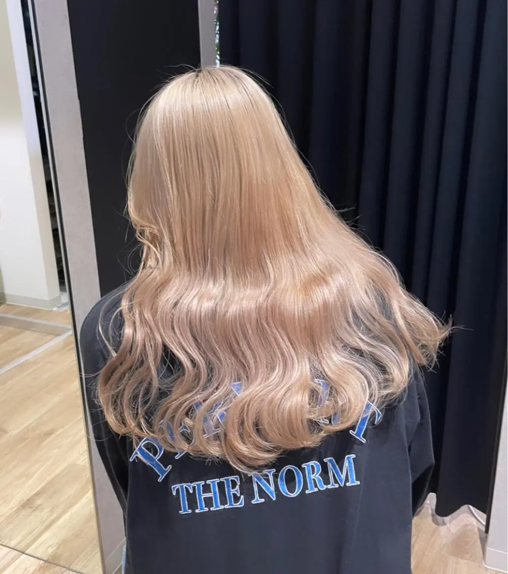 ロング カラー ヘアカラー トリートメント coco♡ 韓国hairのヘアスタイル