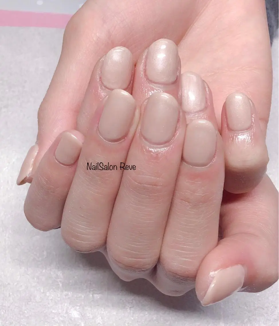 ネイル ワンカラーネイル フットネイル NailSalon Reveのネイルデザイン
