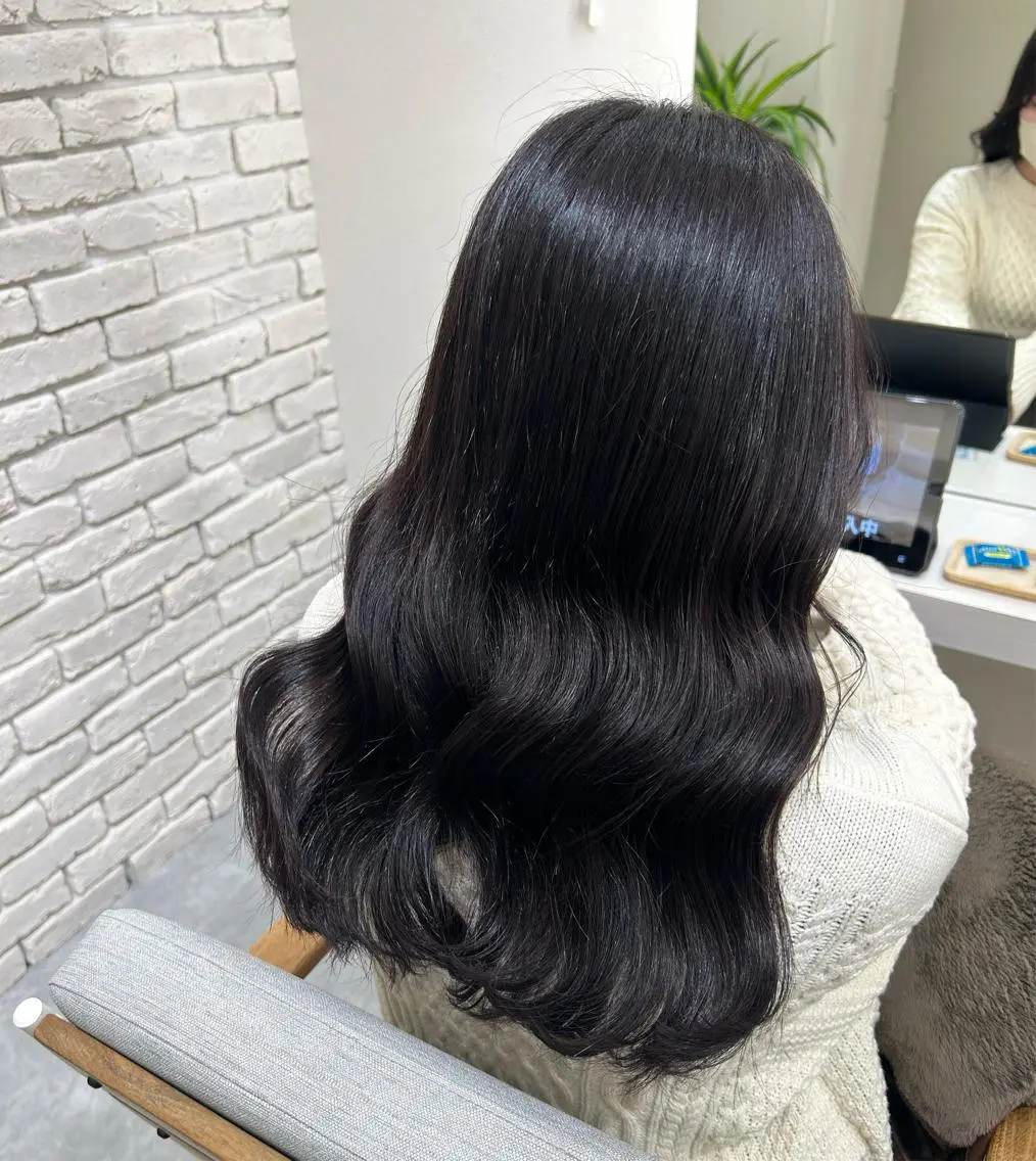 セミロング カラー ヘアアレンジ カット ヘアカラー トリートメント 髪質改善&艶感カラー 🪄岡井美結のヘアスタイル