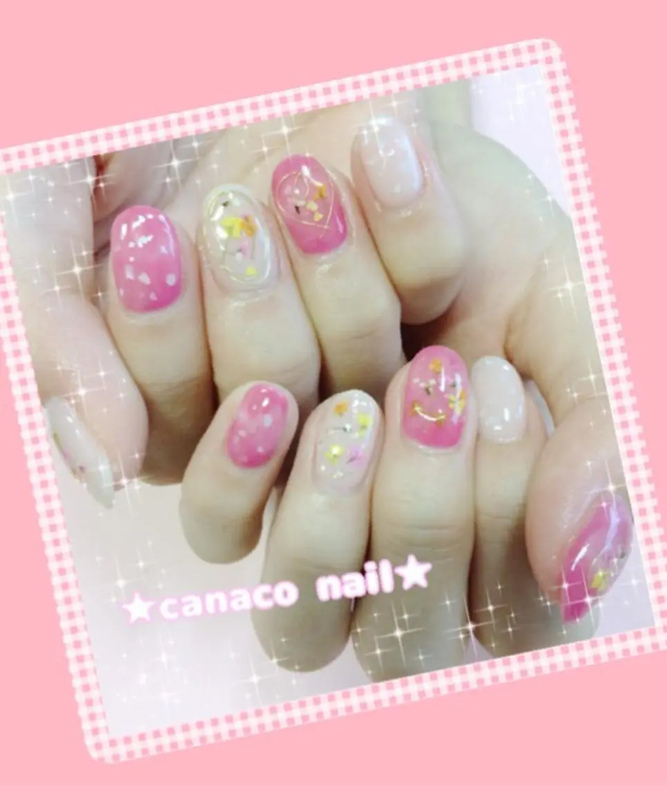 ネイル アートネイル ハート リボン ベテランネイル cnc  nailのネイルデザイン