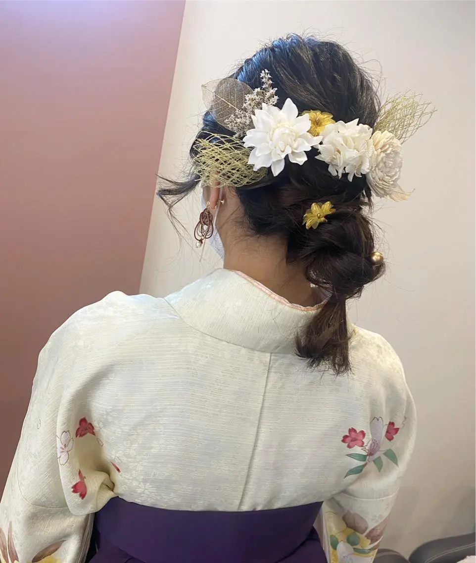 ミディアム ヘアアレンジ 着付け pep natsumiのヘアスタイル