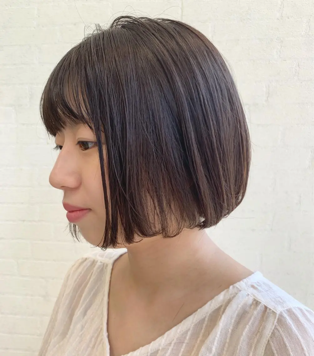 ショート 切りっぱなしボブ ショートボブ ハンサムショート ボブ ショートヘア カット 初めてのショート お任せください✂️のヘアスタイル