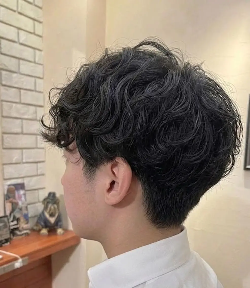 ショート パーマ カット パーマ トリートメント ヘッドスパ flencia 丸 和博|カットのヘアスタイル