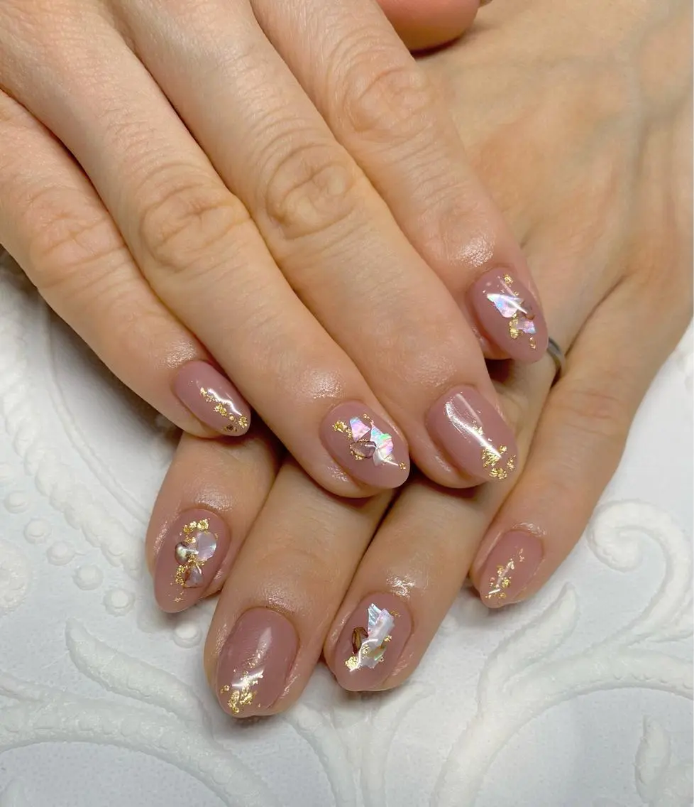 ショート ネイル クリアネイル ピンク ハンドネイル LUNE NAILのその他イメージ