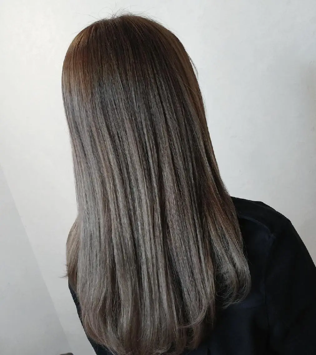 ロング ヘアカラー トリートメント Cecilhair 店長松本のヘアスタイル