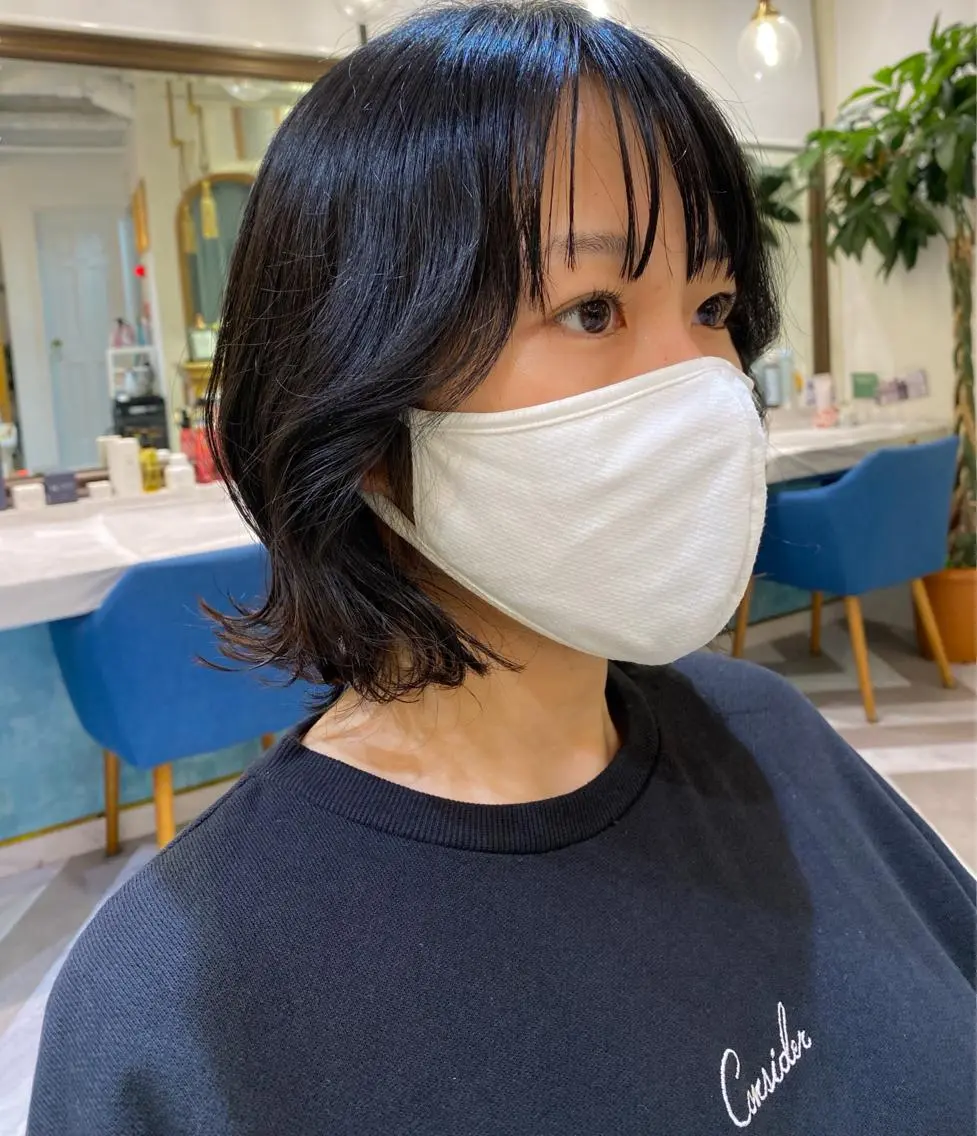 ショート ボブ レイヤーと顔まわり 大好き❣️関口拓馬のヘアスタイル
