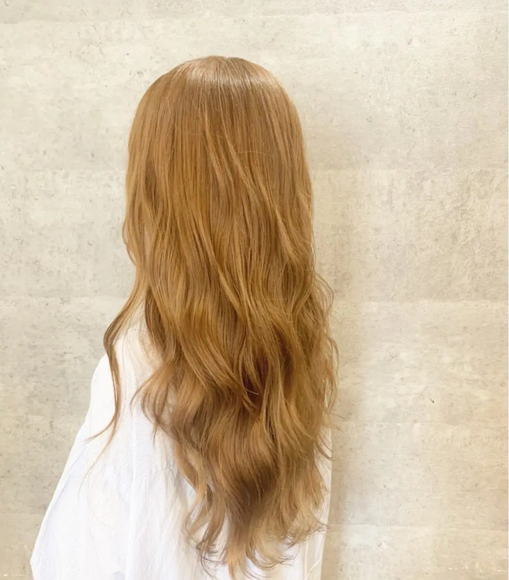 ロング カラー ベージュカラー 髪質改善で 憧れの潤艶美髪にのヘアスタイル