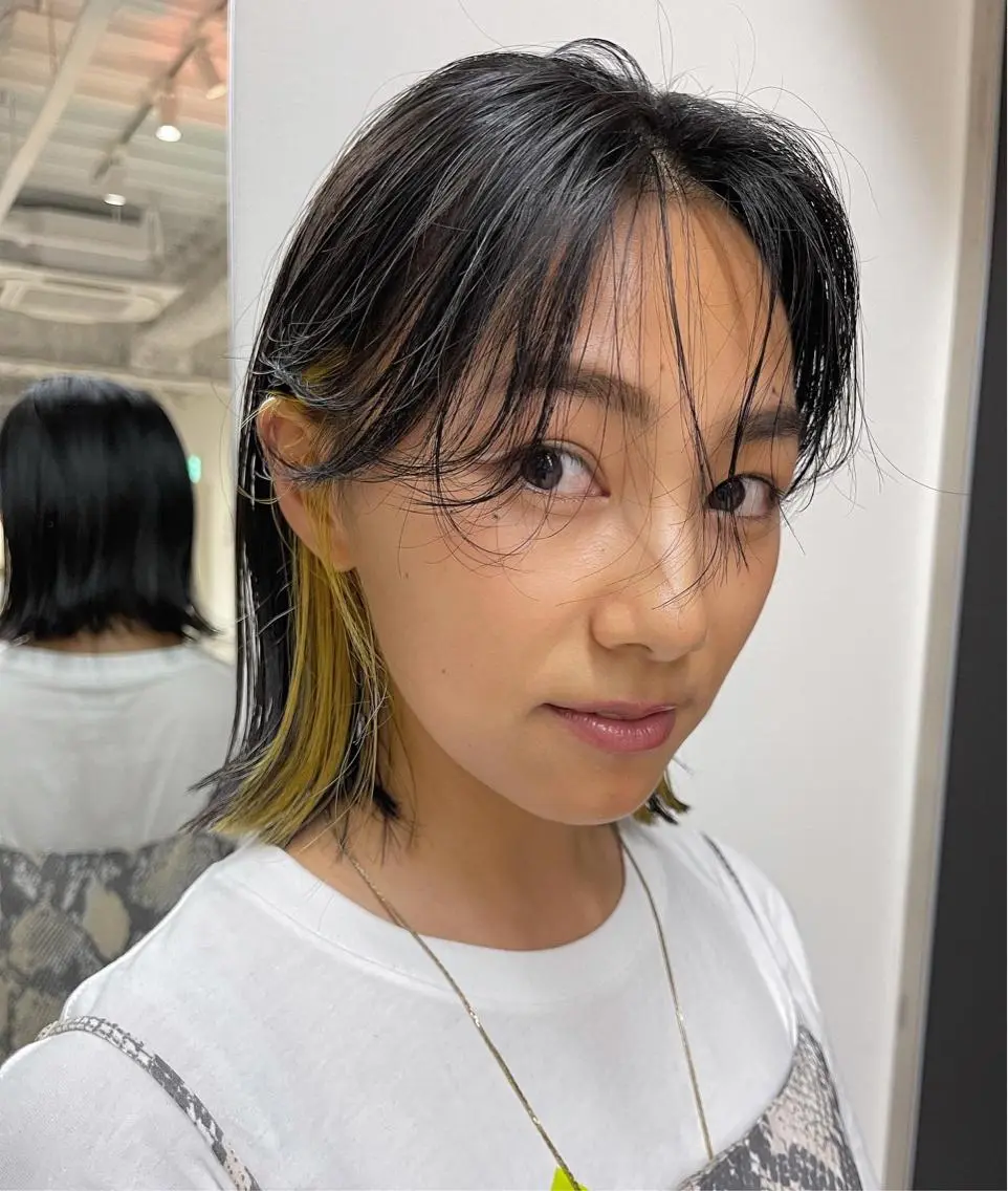 ミディアム カラー oma　袮次金 鈴香のヘアスタイル