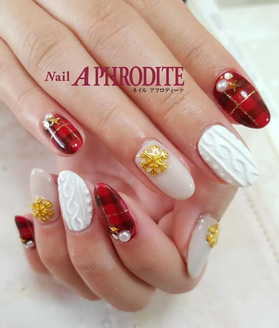 ネイル 冬ネイル Nail Aphroditeのネイルデザイン